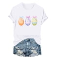 thumbnail image 3 of TaTaai Short Sleeve T Shirt for Women Easter Print Round Neck Casual Loose Fit Soft Stretchy Tee Cute Fashion Top for Spring Holiday Party Daily Casual Wear Gift, 3 of 6