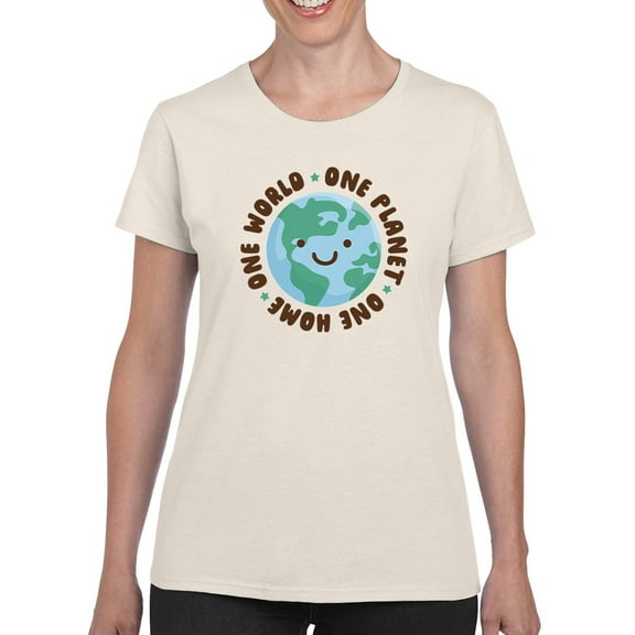 One Planet T-Shirt Women -Smartprints Designs, Female Medium