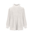 thumbnail image 4 of Puntoco Suéter Mujer Botón Manga larga Tejer Sudadera Jersey tops Blusa Camisa Cuello alto Suéter sólido Liquidación de Navidad Puntoco Puntoco-2858, 4 of 6