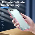 thumbnail image 2 of Nalacover for iPhone XR Case: Dual Layer Protective Heavy Duty Cell Phone Case Shockproof Rugged Bumper Tough Hand Grip - Military Grade Drop Tested for iPhone XR, Green+Pink, 2 of 6