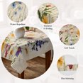 thumbnail image 5 of Spring Floral Table Cloth Waterproof Tablecloths, Vintage Pastoral Rustic Botanical Flowers Tablecloth Dining Table Cover for Kitchen Party Tabletop Outdoor, Rectangle Tablecloth 60x102 Inch, 5 of 9