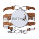 thumbnail image 1 of Pulsera de cuero trenzado Unbranded Negro 17.5 cm 22.5 cm 2.5 cm M, 1 of 3