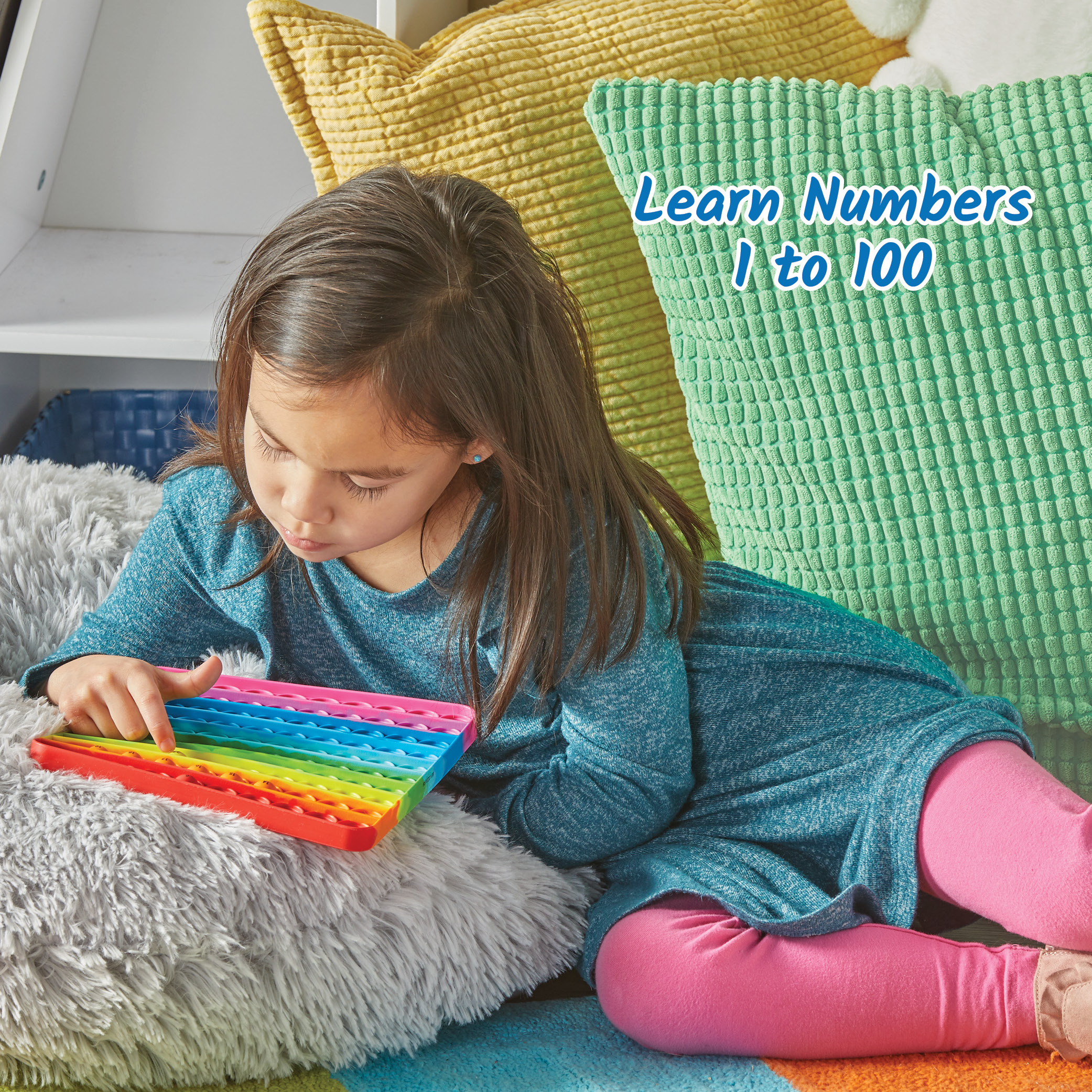 hand2mind Sensory Bubble Popper Hundred Board Math Toy photo 2