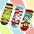 thumbnail image 5 of Dr. Seuss Socks Adult Book Character Designs 6 Pack Mix and Match No Show Ankle Socks, 5 of 8