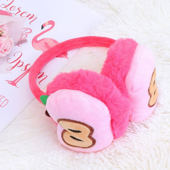 Niceauty Apple Design Ear Warmers Kids Earmuff Random Color 1Pack