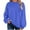 Blue, variant on hotojiny Womens Oversized Sweatshirt Long Sleeve Crewneck Casual Tops Fall Winter Textured Loose Pullover Shirts