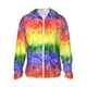 thumbnail image 1 of Fotbe Colorful Tie Dye Chaqueta con Protección Solar UPF 50+ para Hombre y Mujer, Camisa con Capucha y Bolsillos-Large, 1 of 7