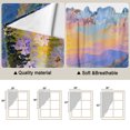 thumbnail image 5 of Sunset Swag Valances for Windows, Kitchen Window Curtains Over Sink, Colorful Wildflower Path Cottagecore Ocean Window Treatment Curtains for Living Room/Bedroom Curtains 2 Panel Sets 36"x45", 5 of 8