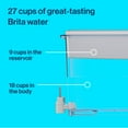 Brita Extra Large 27 Cup Filtered Water Dispenser with 1 Standard
