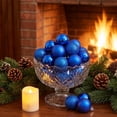 thumbnail image 4 of Ouuluon 24Pcs Shatterproof Christmas Baubles, Matte Shiny Glitter Xmas Ornament Balls Tree Hanging Decor, 4 of 6