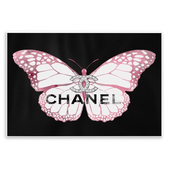 Stupell Industries Contemporary Butterfly Glam Fashion Wall Plaque Art, 19 x 13, by Ziwei Li