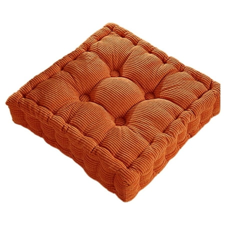 

Kaireo 2.8 Inch Thicken Corduroy Cushion Pads 16X16 Inch Solid Color Soft Chair Pad Round/Square Floor Cushion Sit Mats Meditation Yoga Seating Cushion for Living Room Office Ind Clearance Item