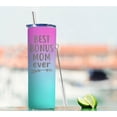 thumbnail image 5 of Mothers Day Gifts for Mother In Law Best Bonus Mom Gifts From Daughter Son 20oz Pink Gradient Travel Cup Gift Set for Stepmom Christmas Birthday Presents for Stepmother Tumbler with Lid Staw, 5 of 6