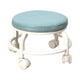 thumbnail image 4 of Taburete de asiento de rodillo bajo, taburete de rueda de polea, taburete giratorio de 360 degree, taburete pequeño y cómodo para pedicura, taburete para Azul perfecl Asiento rodante bajo, 4 of 8