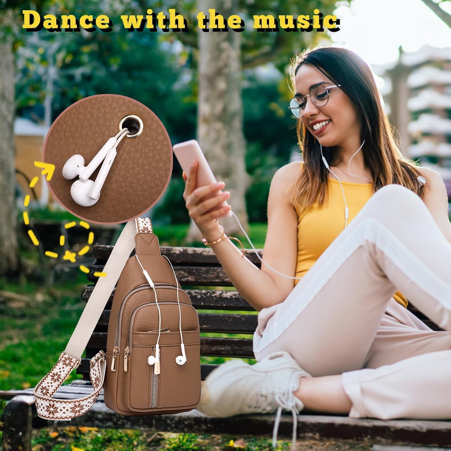 2025 Crossbody Bag,Travel Small Sling Bag Crossbody Bags for Women-Vegan Leather Fanny Pack Crossbody Bags for Women