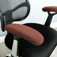 thumbnail image 4 of GROWTH TANK Elastic Armrest Covers Office Elbow Armrest Coffee, 4 of 6