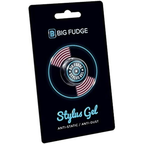 BIG FUDGE Turntable Stylus Gel - Anti-Static Stylus Cleaner | Removes Dust Quickly and Effectively | Clean Your Record Player Needle in Style & Enhance Audio Quality in Seconds!