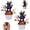2 Pcs, variant on Animated Seesaw Ghosts Night Light, 3D Glowing Plug-in LED Lamp with Spooky Tree Pumpkins, Cute Halloween Decor Wall Light Gift for Bedroom Bathroom Hallway Home (1 Pcs)