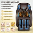 thumbnail image 3 of COSTWAY Relaxation02 Full Body Massage Chair, SL Track Zero Gravity Shiatsu Recliner with airbag Coverage, Bluetooth Speaker, Foot Roller, Heat Therapy, Thai Stretch, Auto Body Detector, 3 of 9