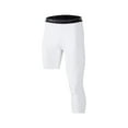 thumbnail image 1 of Pantalones deportivos para hombre, pantalones de capa base, mallas de entrenamiento, mallas para correr, gimnasio, fitness, trotar, baloncesto XXXL Blanco Izquierdo Largo Fernando Pantalones de compresión para hombre, 1 of 8