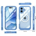 thumbnail image 2 of Case for iPhone 17, Heavy Duty & Rugged [Built-in Screen Protector] Shockproof Drop Protection with Port Anti-Dust/Scratch 360 Full Body Phone Cases For iPhone 17,Blue, 2 of 2