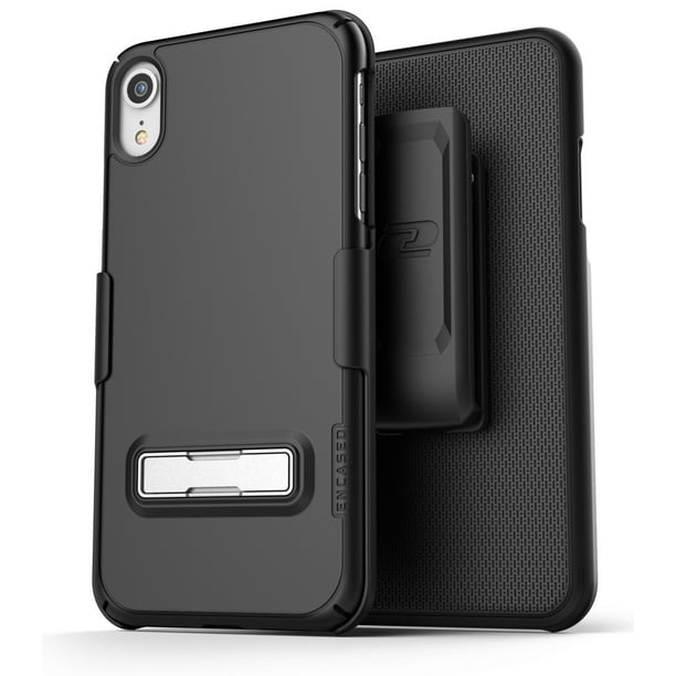Apple iPhone XR Belt Clip Case with Slim Holster and Kickstand