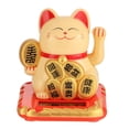 thumbnail image 2 of Gato chino de la suerte Riqueza agitando la mano Fortuna Bienvenida Artesanía Amarillo Ndcxsfigh Libre de BPA, 2 of 7
