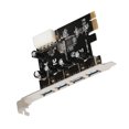 thumbnail image 1 of Moyic Tarjeta de expansión USB 3,0, tarjeta adaptadora de expansión de computadora PCI-E a USB 3,0 de 4 pines con 4 puertos, accesorio de minería de Cables de computadora, 1 of 8