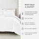 thumbnail image 4 of Ultra Suave y Transpirable - Juego de Funda Nórdica - Ropa de Cama Blanca Matrimonial/queen de Comfort Canopy, 4 of 10
