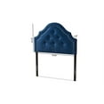 thumbnail image 4 of Baxton Studio Cora Modern and Contemporary Navy Blue Velvet Fabric Upholstered Twin Size Headboard, 4 of 6