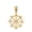 Yellow, variant on 10k White Buddhism Dharmachakra Dharma Wheel Pendant(PENDANT ONLY)