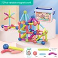thumbnail image 3 of Juguete magnético educativo temprano Montessori suave para regalos de vacaciones para niños (72 piezas) Likrtyny Para estrenar, 3 of 9