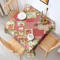 thumbnail image 2 of Pioneer Flower Floral Print Pattern Square Tablecloth,Waterproof Square Table Cover,Wipeable Spillproof Washable Table Cover for Home Kitchen Party Decor 52"x52"(132x132cm), 2 of 6