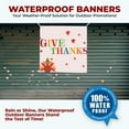 thumbnail image 5 of Thanks Giving Large Banners and Signs for Outdoor by DreamController. Polyester Banner with 4 Holes for Easy Hang Indoor & Outdoor | 4x4 Feet Banner for Thanks Giving | HD Print Banner Made in USA, 5 of 6