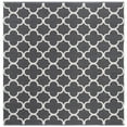 thumbnail image 6 of SAFAVIEH Montauk Nelson Geometric Cotton Area Rug, Dark Grey/Ivory, 6' x 6' Round, 6 of 10