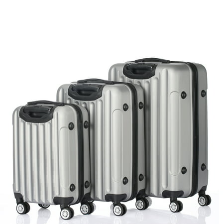 UBesGoo 3 Piece Hardside Lightweight Spinner Luggage Bag Set  With TSA Lock