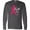Charcoal Grey, variant on Inktastic Faith over Fear Breast Cancer Awareness with Pink Ribbon Long Sleeve T-Shirt