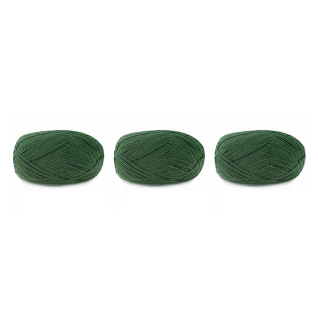 Yuarrent Hilo para tejer suéter multicolor bufanda guantes ropa de bebé hilos hechos a mano conjunto de ovillos artes 4 capas 41 verde Navidad Type1 NO1
