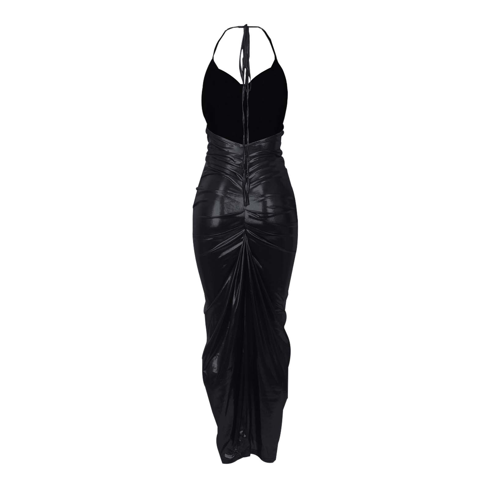 VBARHMQRT Black Sequin Dress Plus Size Short Sleeve Off Shoulder Style ...