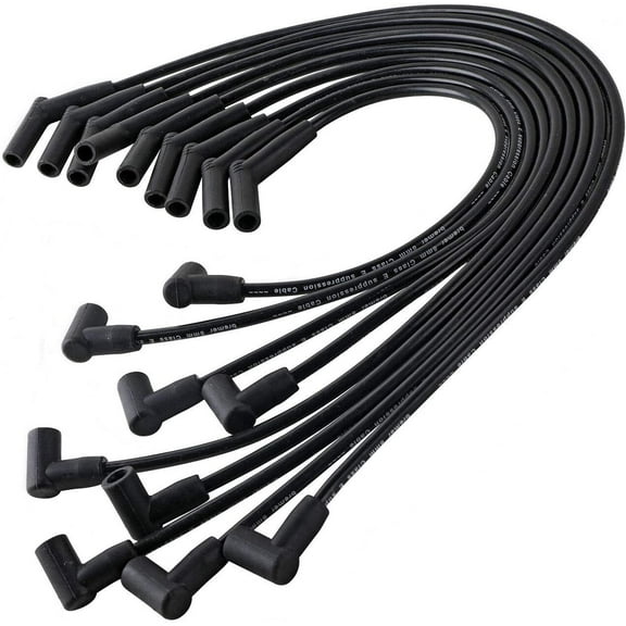 Bodeman Ignition Spark Plug Wires 8mm (9PC Set) for 1989-1996 Ford F-250, 1989-1997 Ford F-350 V8 7.5L
