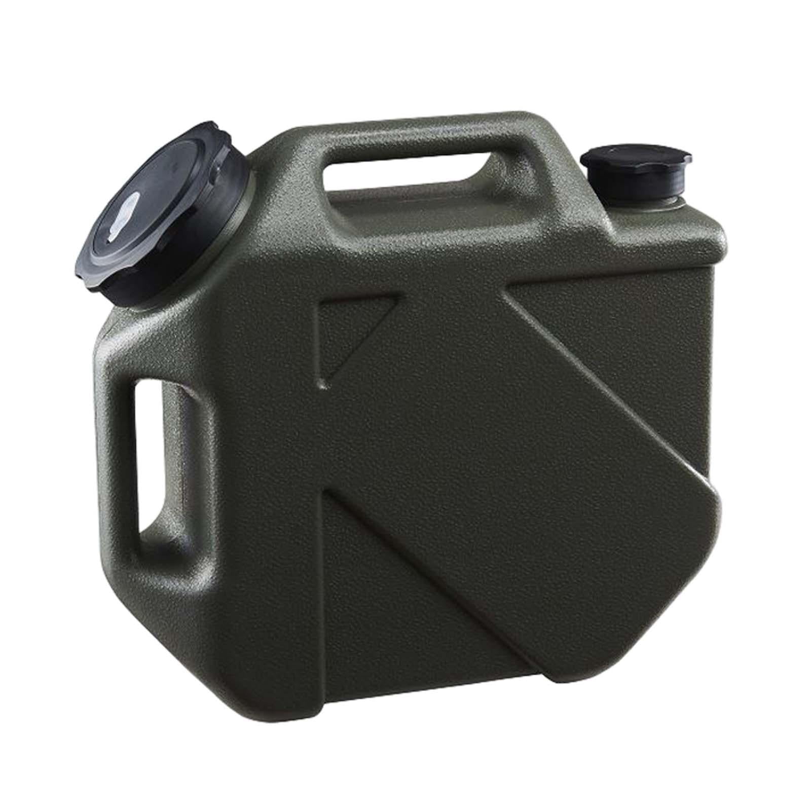 Wswqop Portable Camping Water Storage Jug 10L/2.64 Gallon Canister Water Tank Container Dark Green