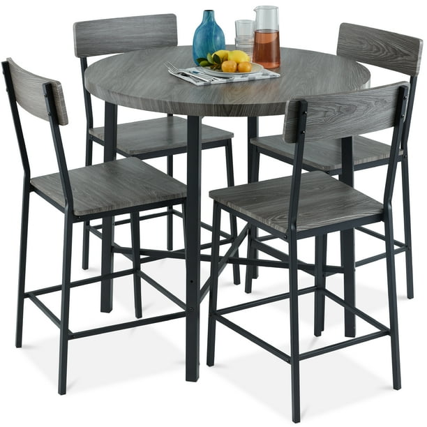 Best Choice Products 5Piece Modern Round Counter Height Dining Set w