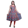 thumbnail image 1 of Bimba Kurtas pour Femmes Imprimé Sans Manches Tunique d'Été, 1 of 6