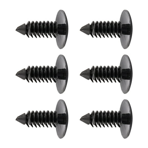 Fastener Rivet Plastic Rivet Door Trim Clip Bumper Fastener Bumper Retainer 100pcs Car Door Trim 7.5mm Hole Plastic Push In Rivets Fastener Black