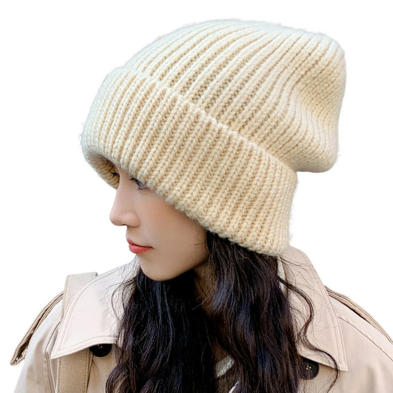 Yirtree Slouchy Beanie Winter Hat for Women - Slouch Oversized Cable Knit  Hats - Warm Chunky Knitted Cap for Cold Weather 