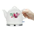 thumbnail image 3 of 1.2L Ceramic Electric Country Rose Cottage Kettle Retro Vintage Cordless Tea Pot 220V, 3 of 11