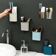 thumbnail image 4 of HOMEMAXS Bathroom Organizer Shelf for Toothbrush Toothpaste Holder Black Material Lightweight Easy to .87x3.94x5.91 Inches, 4 of 6