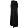 thumbnail image 7 of Made by Johnny Women's Lightweight Floor Length Maxi Skirt XXL BLACK, 7 of 7