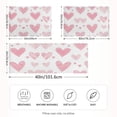 thumbnail image 2 of Yayeee Pillowcase Queen Size Set of 2 Satin Wrinkle Resistant Pillow Case, Hand Drawn Hearts, 2 of 8