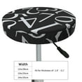 thumbnail image 4 of Kll Numbers Round Bar Chair Cushion Cover 13 Inch,Bar Stool Protector With Elastic, Soft Washable, 4 of 7